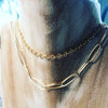 Chain game paperclip chain necklace